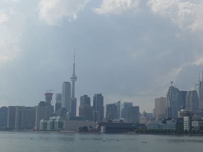 CN Tower and Toronto Waterfront Skyline