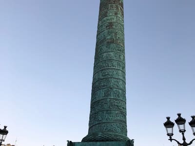 Bronze Victory Column at Place Vendome Paris