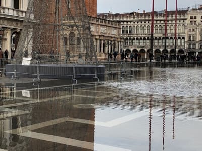 Venice St. Mark's Square Flooded Plaza